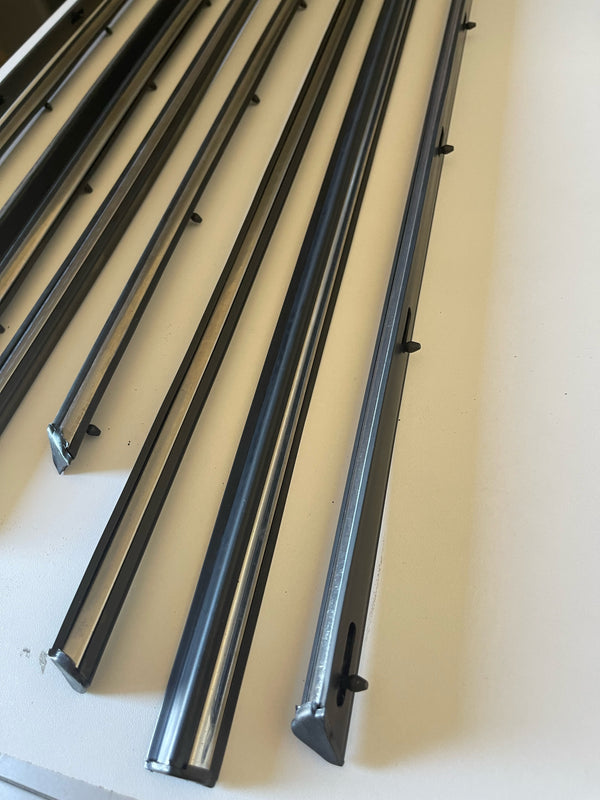 Mercedes Benz W123 Sedan 4 Doors Chrome Side Mouldings Trim 9 Pcs S.Steel