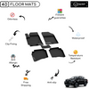 4D Premium Rubber Car Floor Mat for Nissan Navara 2020 - Up