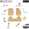 3D Molded Interior Beige Car Floor Mat for Opel Astra H