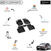 4D Premium Rubber Car Floor Mat for Peugeot 301 2013 - Up