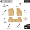 3D Molded Interior Beige Car Floor Mat for Porsche Cayenne 2010 - 2016