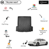 Vehicle Specific Rubber Trunk Mat for Porsche Taycan Electric 2018 - Up