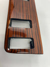Mercedes W123 C123 Compatible Zebrano Color Burl Wood 4 Buttons Switch Panel Trim