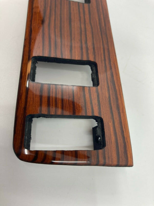 Mercedes W123 C123 Compatible Zebrano Color Burl Wood 4 Buttons Switch Panel Trim