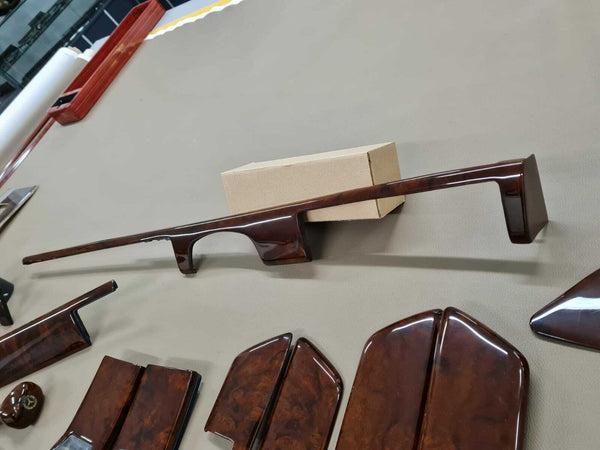 Mercedes W126 500SE 500SEL 280SEL 560SEC 500SEC (RHD) Compatible Walnut Color Wood Trim Set