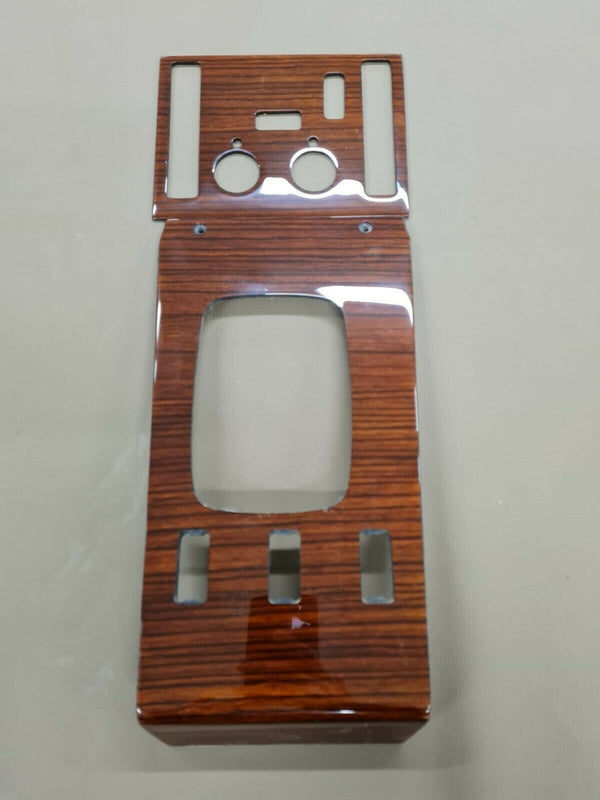 Mercedes R107 Compatible Zebrano Color AC Control Panel + Shifter Frame 3 Buttons