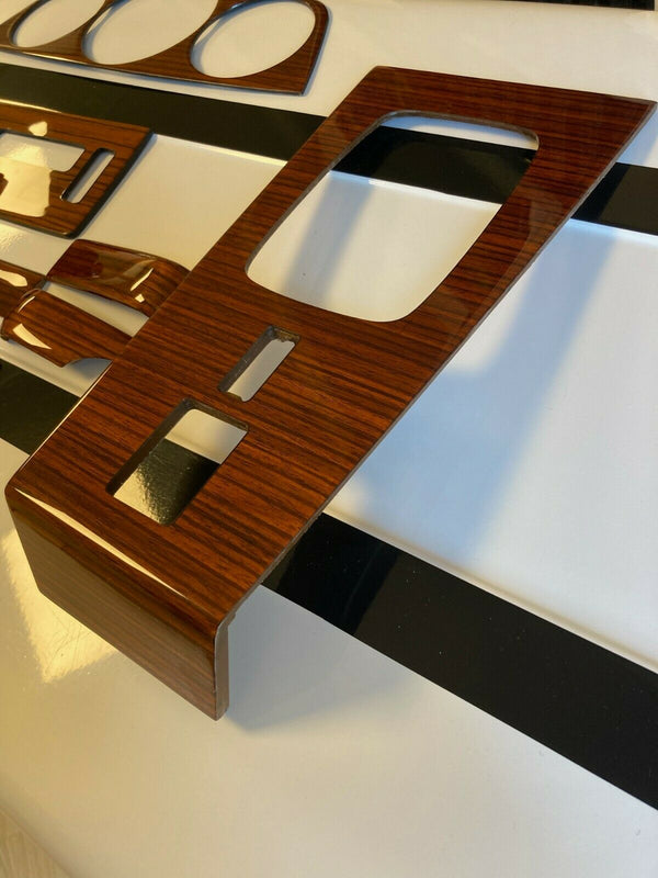 Mercedes W123 Compatible Zebrano Color Wood Complete Interior 11 Pieces Set