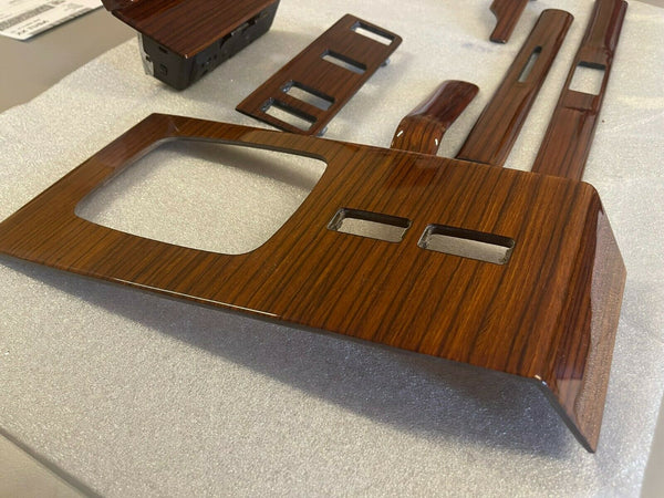 Mercedes W123 Compatible Zebrano Color Interior Wooden 7 Pieces Set