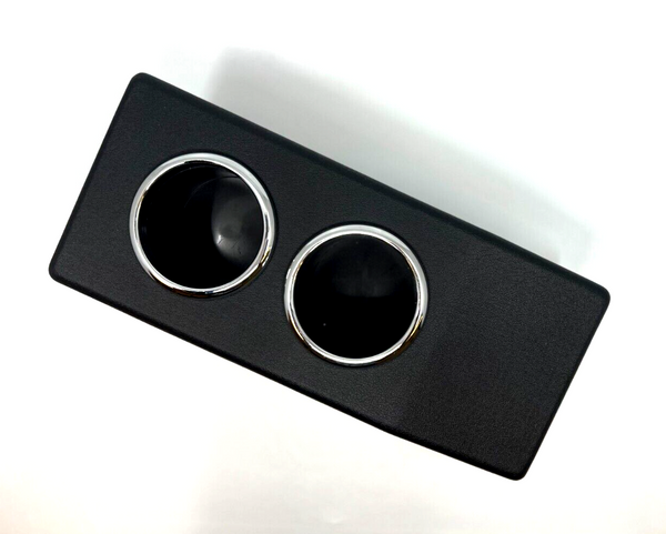 Mercedes-Benz W126 C126 560 SEC Compatible Center Console Cup Holder Black Leather