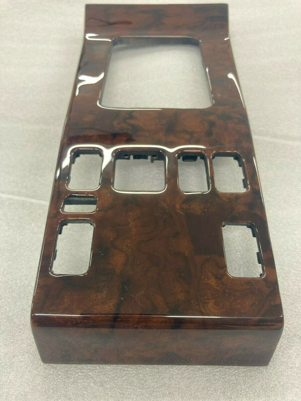 Mercedes W124 Compatible Walnut Color Burl Wood Shifter Frame Panel Console