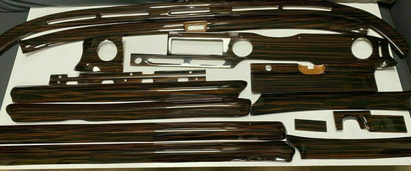 Mercedes W108 280S SE Short Body Compatible Ebony Color Wood Trims Dashboard Set