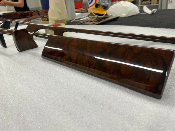 Mercedes W126 C125 SE SEL SEC Compatible Walnut Color Dash Trim Set 3 Pieces Without Airbag