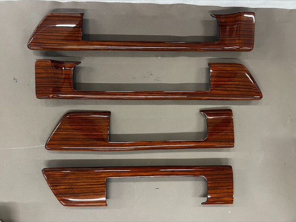 Mercedes W126 81-91 Sedan SEC Zebrano Handle TRIM Left Right DOOR PANEL S SE SEL