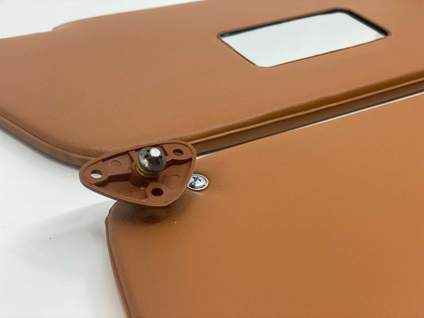 Mercedes W109 Sel 300S 300Sel Sunvisor Interior Sun Visor Mirror Tobacco Pair