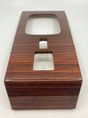 Mercedes W123 Compatible Zebrano Color Burl Wood Shifter Frame Panel Console