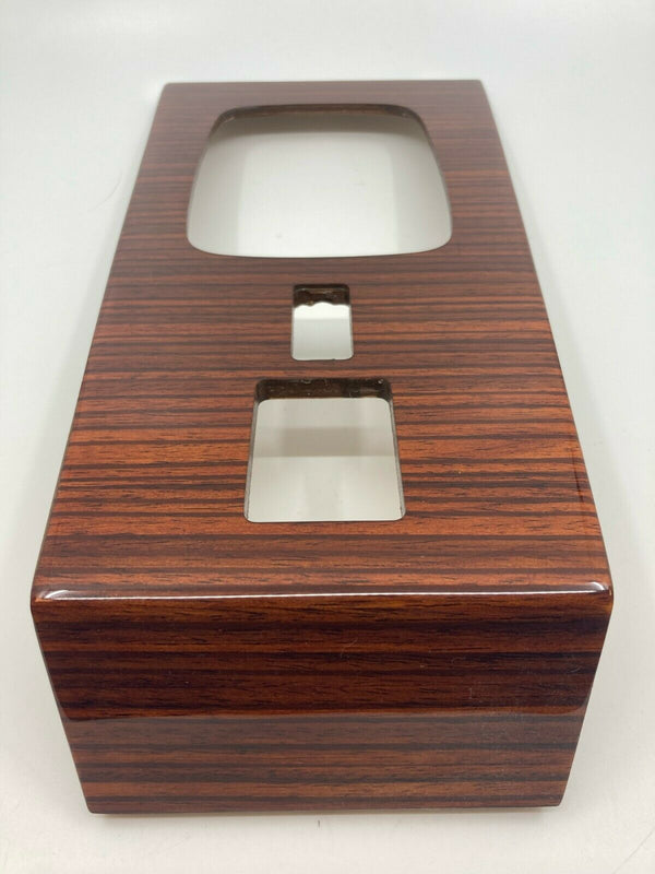 Mercedes W123 Compatible Zebrano Color Burl Wood Shifter Frame Panel Console