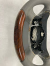 For Mercedes W208 CLK Facelift Gray Walnut Veneer Steering Wheel 2000-2003