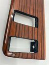 Mercedes W123 C123 Compatible Zebrano Color Burl Wood 4 Buttons Switch Panel Trim