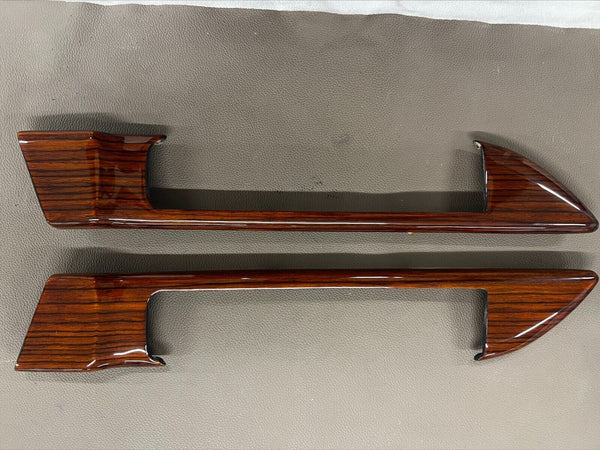 Mercedes W126 81-91 Coupe SEC Zebrano Handle TRIM Left Right DOOR PANEL
