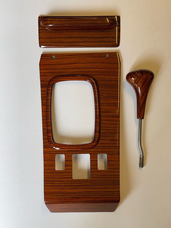 Mercedes R107 C107 W107 SL Series Compatible Zebrano Wood Trim Set