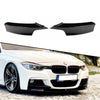 Piano Black Front Bumper Splitter Lip Flaps 2 pcs for BMW F30 3 Series 2012-2019