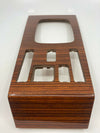 Mercedes W123 Compatible Zebrano Color Burl Wood Shifter Frame Panel Console