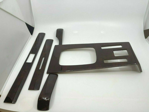 Mercedes W123 (LHD) Compatible Walnut Color Interior Dash Trim + Shifter Frame 5 Pieces Set