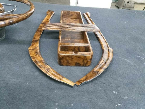 Mercedes W113 250SL 230SL 280SL Pagoda Root Walnut Color Wood Trim 4 Pieces Set