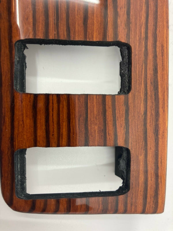 Mercedes W123 C123 Compatible Zebrano Color Burl Wood 4 Buttons Switch Panel Trim