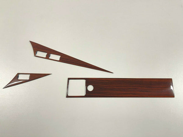 Mercedes W201 190 (LHD) Compatible Zebrano Color Interior Dash Trim + Shifter Frame 4 Pieces Set