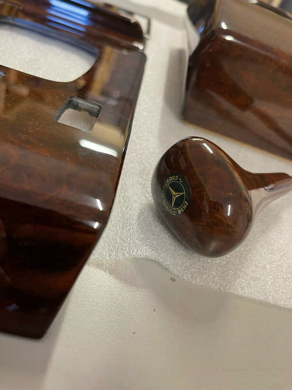 Mercedes R107 W107 C107 SL-SLC 500SL Compatible Full Burlwood Interior 5 Pieces Set