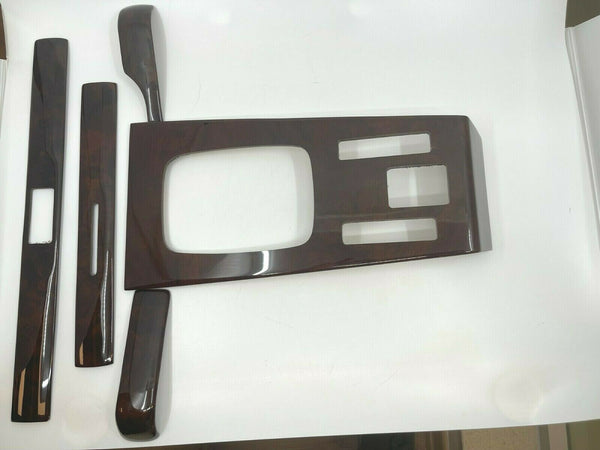 Mercedes W123 (LHD) Compatible Walnut Color Interior Dash Trim + Shifter Frame 5 Pieces Set