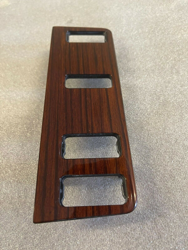 Mercedes W123 C123 Compatible Zebrano Color Burl Wood 4 Buttons Switch Panel Trim
