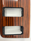 Mercedes W123 C123 Compatible Zebrano Color Burl Wood 4 Buttons Switch Panel Trim