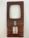 Mercedes W123 Compatible Zebrano Color Burl Wood Shifter Frame Panel Console