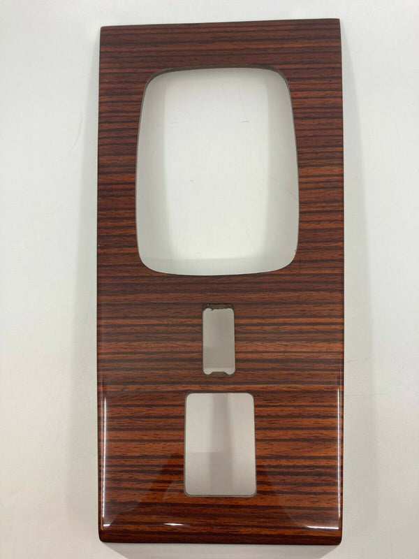 Mercedes W123 Compatible Zebrano Color Burl Wood Shifter Frame Panel Console