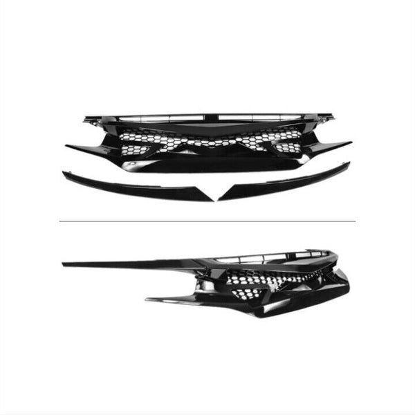 ABS Plastic Front Grills For HONDA CIVIC FC5 2016-2020 FC5-FK7 JDM Style 3 Pcs