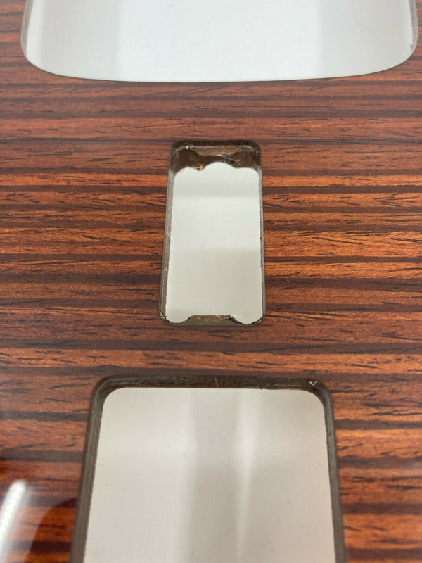 Mercedes W123 Compatible Zebrano Color Burl Wood Shifter Frame Panel Console