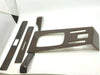 Mercedes W123 (LHD) Compatible Walnut Color Interior Dash Trim + Shifter Frame 5 Pieces Set