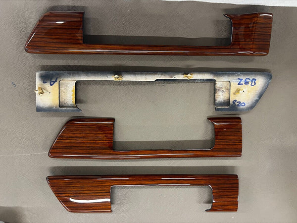 Mercedes W126 81-91 Sedan SEC Zebrano Handle TRIM Left Right DOOR PANEL S SE SEL