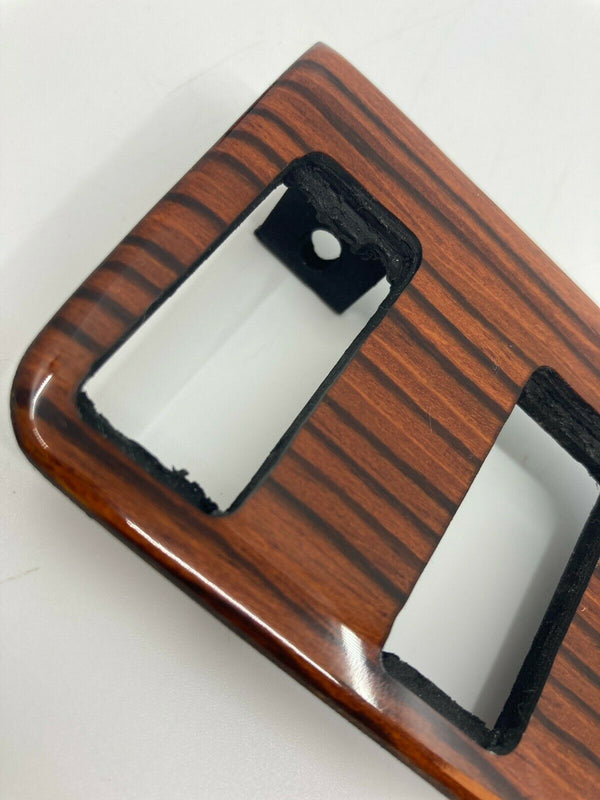 Mercedes W123 C123 Compatible Zebrano Color Burl Wood 4 Buttons Switch Panel Trim