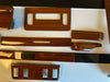 Mercedes W123 Compatible Zebrano Color Wood Complete Interior 11 Pieces Set