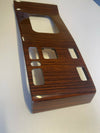Mercedes W124 Compatible Burl Wood Zebrano Shifter Frame Panel Console