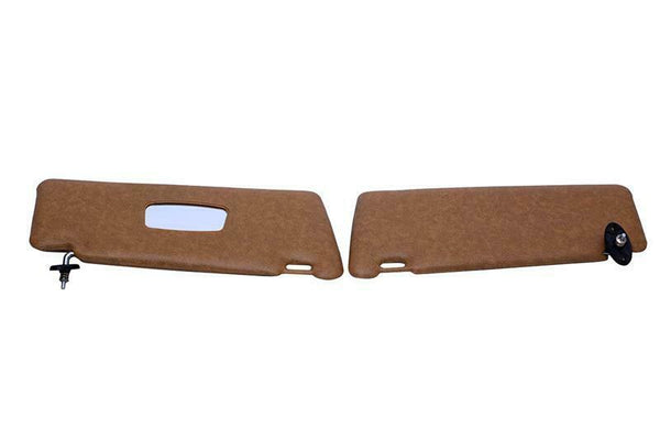 Interior Sunvisor Set For Mercedes-Benz W123 220/280 Palomino 1976–1986 1238103710 1238103810