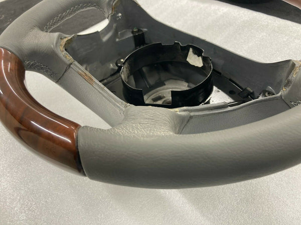 For Mercedes W208 CLK Facelift Gray Walnut Veneer Steering Wheel 2000-2003
