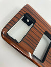 Mercedes W123 C123 Compatible Zebrano Color Burl Wood 4 Buttons Switch Panel Trim