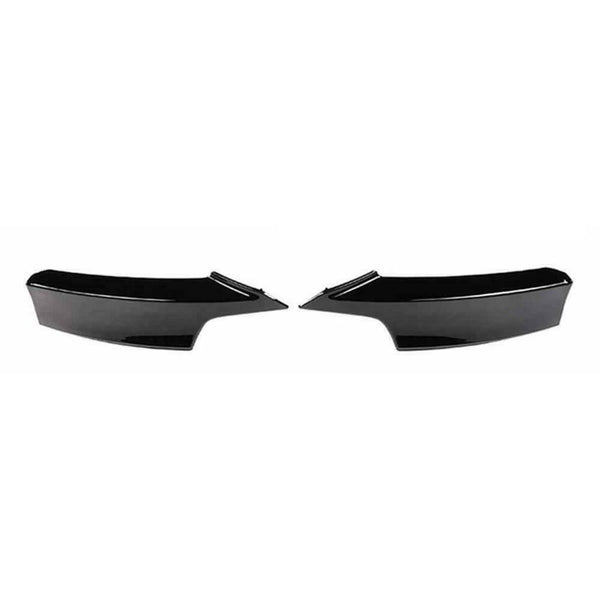 Piano Black Front Bumper Splitter Lip Flaps 2 pcs for BMW F32 4 Series 2013-2019