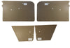 Mercedes W114 Coupe 2 Doors Compatible Door Panel Card Wood 4 pcs R+L +F+R