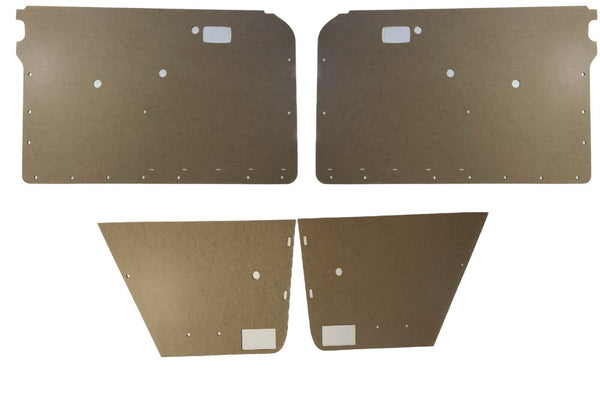 Mercedes W114 Coupe 2 Doors Compatible Door Panel Card Wood 4 pcs R+L +F+R