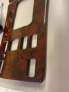 Mercedes W126 Compatible Walnut Color Wood AC Panel + Shifter Frame + Ashtray + Shift Knob